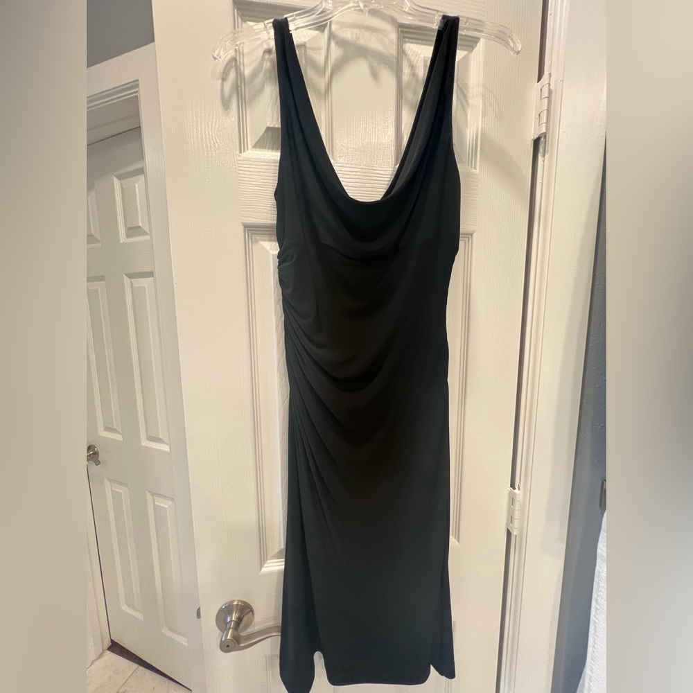 Scoop neck little black dress
